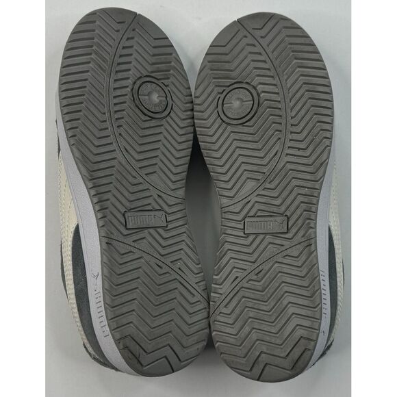 Puma Safety Icon Suede Low Gray & White Steel Toe Oil Resistant Sneaker Size 7.5 - Picture 11 of 15